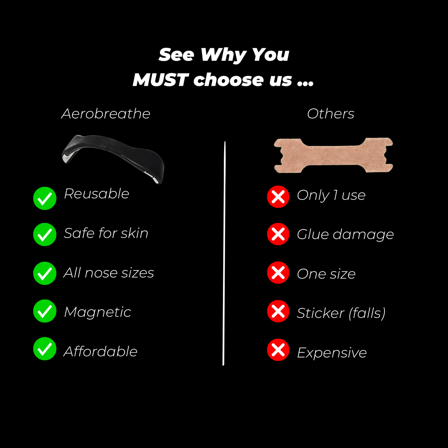 AEROBREATHE NASAL STRIP